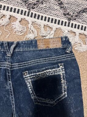 Amethyst Jeans Dark Indigo Cropped Ankle Jeans